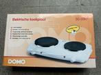 Dubbele electrische kookplaat DOMO, Elektronische apparatuur, Kookplaten, 3 kookzones of minder, Ophalen of Verzenden, Zo goed als nieuw