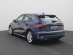 Audi A3 Sportback 35 TDI S edition | Half-Leder | Navi | ECC, Auto's, Stof, Gebruikt, 4 cilinders, Blauw