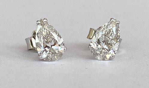 Lab Grown Diamanten  Solitaire oorstekers 1.43 karaat, Handtassen en Accessoires, Oorbellen, Nieuw, Knopjes of Stekers, Goud, Zilver