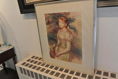 Pierre Auguste Renoir 1841-1919 Portret Jonge Vrouw, Antiek en Kunst, Kunst | Litho's en Zeefdrukken, Ophalen of Verzenden