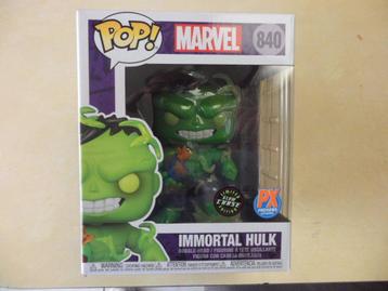 Marvel Funko Pop ! Immortal Hulk (840) - Glow Chase RARE