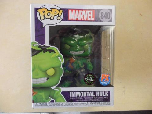 Marvel Funko Pop ! Immortal Hulk (840) - Glow Chase RARE, Collections, Statues & Figurines, Neuf, Autres types, Enlèvement ou Envoi