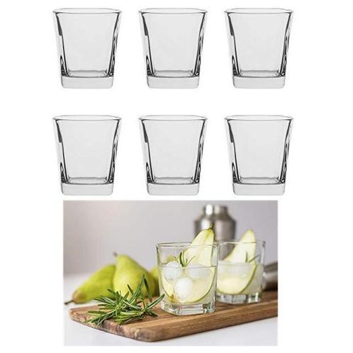 Whisky glazen luxe modern 278 ml set 6 stuks, Verzamelen, Glas en Drinkglazen, Nieuw, Overige typen, Ophalen of Verzenden