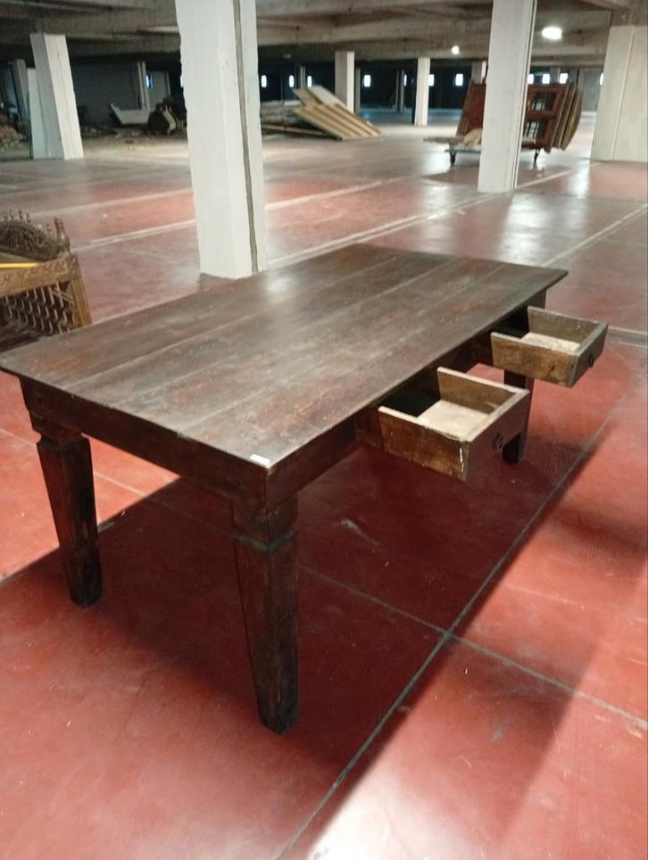 Antiek mahoniehouten bureau/ werktafel, Antiek en Kunst, Antiek | Meubels | Tafels, Ophalen