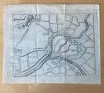 Gravure vestingsplan Dendermonde - ca 1750 Harrewijn, Antiek en Kunst, Kunst | Etsen en Gravures, Ophalen of Verzenden