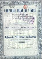 Compagnie Belge de Négoce - 1919, Action, Enlèvement ou Envoi, Avant 1920