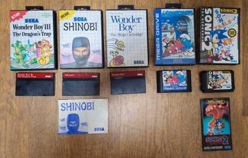 Lot - 3 jeux Sega Master System + 2 jeux Sega Mega Drive., Enlèvement ou Envoi, Comme neuf, Mega Drive
