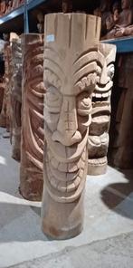 Tiki en bois de cocotier 1 m prix canon, Antiquités & Art, Enlèvement ou Envoi