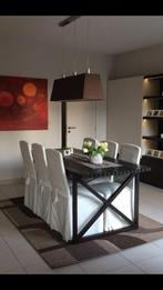 Wengé rectangulaire rustique moderne, Maison & Meubles, Tables | Tables à manger, Comme neuf, Rectangulaire, Teck, 50 à 100 cm