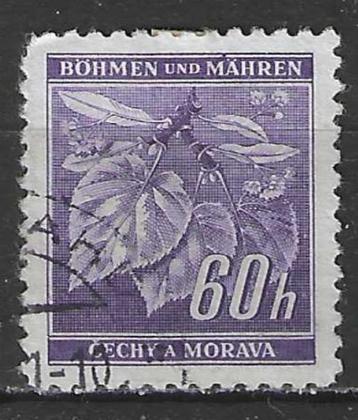 Bohemen-Moravie 1940/1941 - Yvert 44 - Linde - 60 h. (ST) beschikbaar voor biedingen