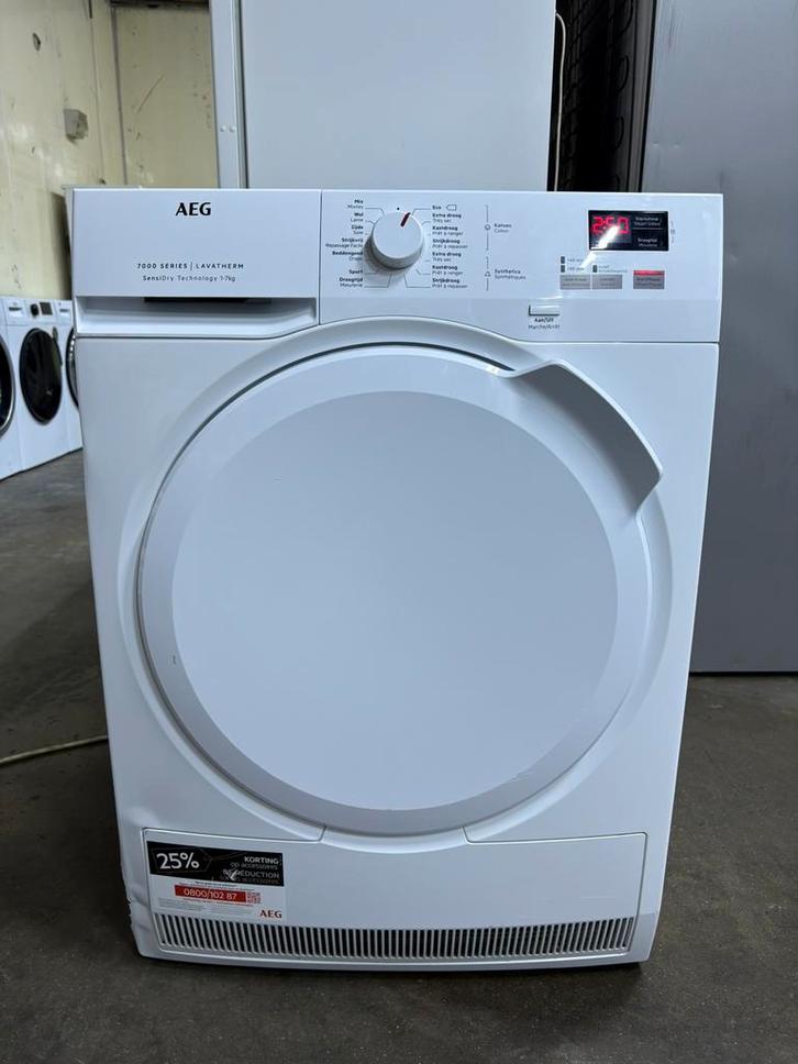 Droogkast Aeg A+++ 7 kg met GARANTIE, Elektronische apparatuur, Droogkasten, Zo goed als nieuw, Condens, Voorlader, 6 tot 8 kg