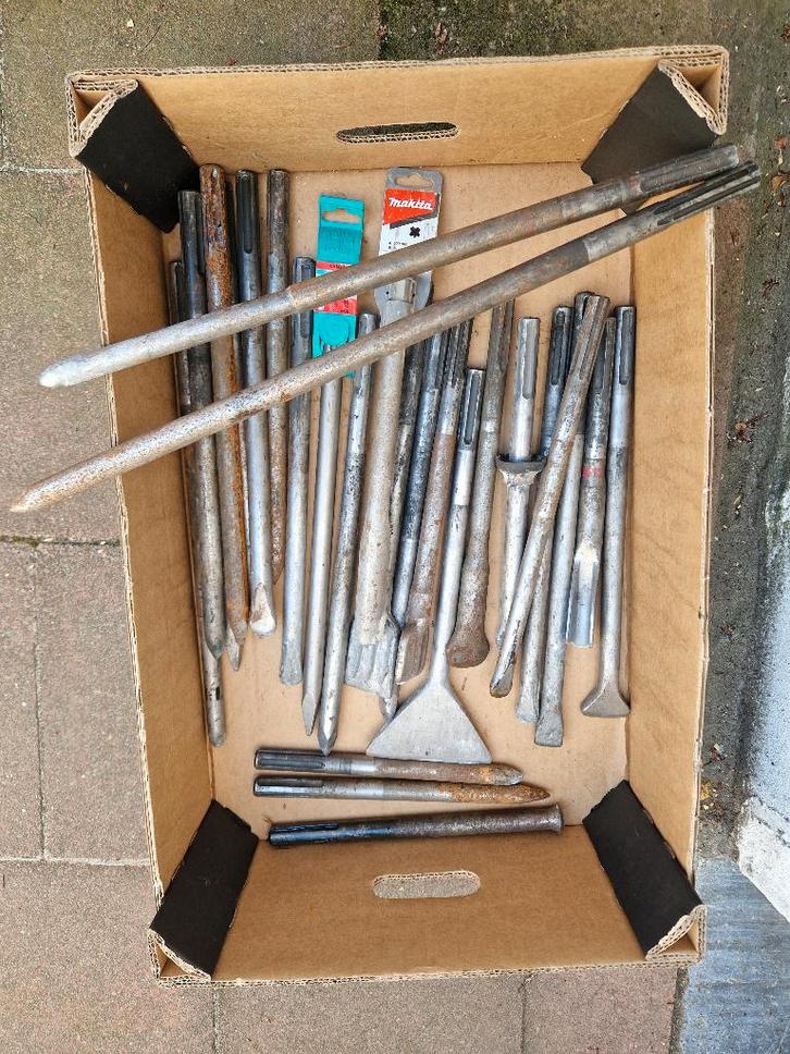 Breekhamer Beitels SDS PLUS - SDS MAX - TE-S, Doe-het-zelf en Bouw, Gereedschap | Machine-onderdelen en Toebehoren, Gebruikt, Ophalen