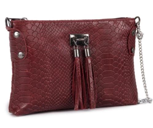 Italiaanse schoudertas van Mia Tomazzi. Koopje., Handtassen en Accessoires, Tassen | Schoudertassen, Nieuw, Overige merken, Rood