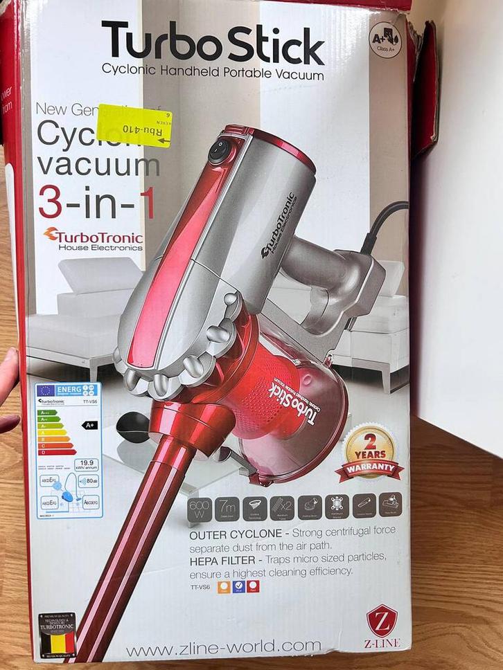 TurboTronic Stick 3-in-1 cycloon handstofzuiger, als nieuw, Elektronische apparatuur, Stofzuigers, Zo goed als nieuw, Stofzuiger