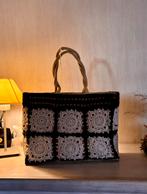 gehaakte boho tas, Handtassen en Accessoires, Tassen | Damestassen, Ophalen of Verzenden, Nieuw, Zwart, Shopper