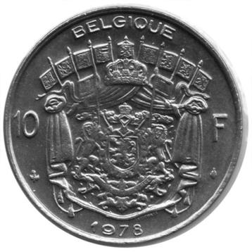 België 10 francs munt Legende in Frans - "BELGIQUE" beschikbaar voor biedingen