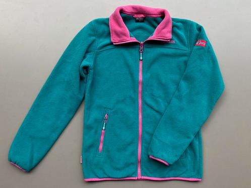 Vest / jas groen/roze Trollkids 164, Kinderen en Baby's, Kinderkleding | Maat 164, Zo goed als nieuw, Meisje, Jas, Ophalen of Verzenden