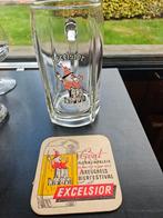Excelsior Gent 1957 viltje kwartslag gedraaid bedrukt, Ophalen of Verzenden, Gebruikt