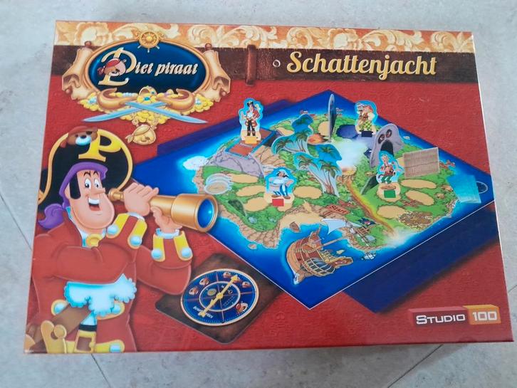 Piet piraat Schattenjacht, Hobby en Vrije tijd, Gezelschapsspellen | Bordspellen, Zo goed als nieuw, Ophalen of Verzenden