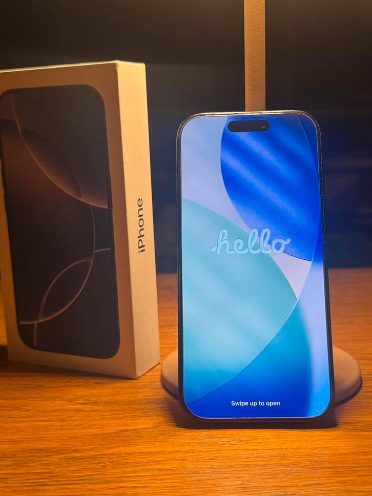 iPhone 16 Pro 128 GB - Zwart - Perfecte staat, Telecommunicatie, Mobiele telefoons | Apple iPhone, Zo goed als nieuw, 128 GB, Zonder abonnement