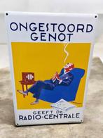 Limited emaille reproductie bord Ongestoord genot., Verzamelen, Ophalen of Verzenden, Nieuw, Reclamebord