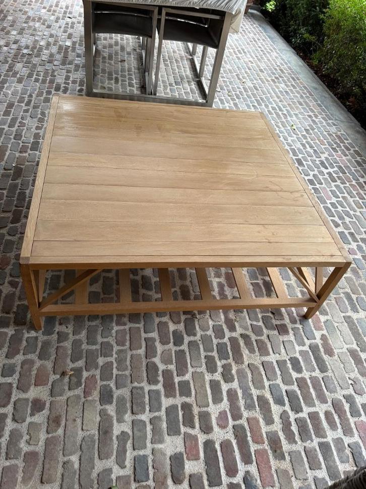 Flamant Home Interiors eikenhouten salontafel, Huis en Inrichting, Tafels | Salontafels, Gebruikt, Minder dan 50 cm, 100 tot 150 cm
