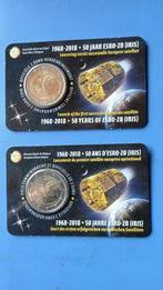 2 € Belgique "50 ans ESRO satellite" 1968-2018, Ophalen of Verzenden, Overig, Losse munt