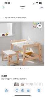 Bureau en stoel IKEA Flisat Kinderdesk IKEA tafel, Ophalen, Gebruikt