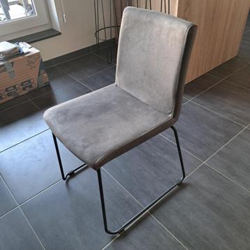 Eettafel stoelen (8stuks), Huis en Inrichting, Stoelen, Ophalen, Stof, Zo goed als nieuw, Grijs
