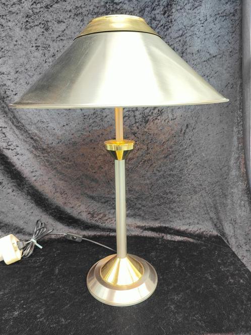 Vintage design, zeer grote tafellamp, Bankamp leuchten, Huis en Inrichting, Lampen | Tafellampen, Gebruikt, 50 tot 75 cm, Metaal