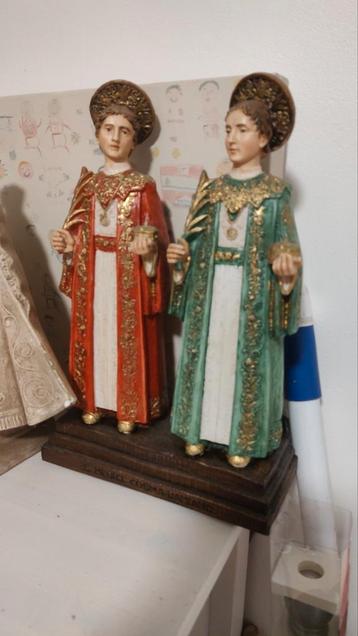 heiligenbeeld in résin. H Cosmus en Damianus  beschikbaar voor biedingen