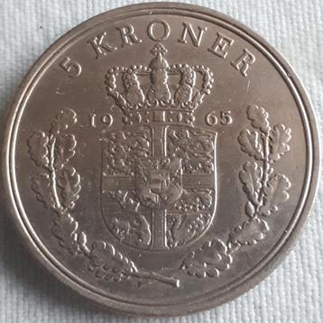 DENEMARKEN: 5 KRONER 1965 KM853.1 beschikbaar voor biedingen