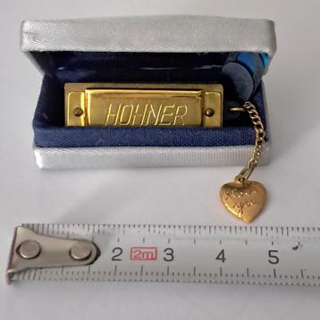 HOHNER miniatuur mondharmonica in metaal (speelt echt) beschikbaar voor biedingen