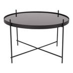 Zuiver Cupid Bijzettafel L Zwart, Huis en Inrichting, Ophalen, Gebruikt, Design, Rond