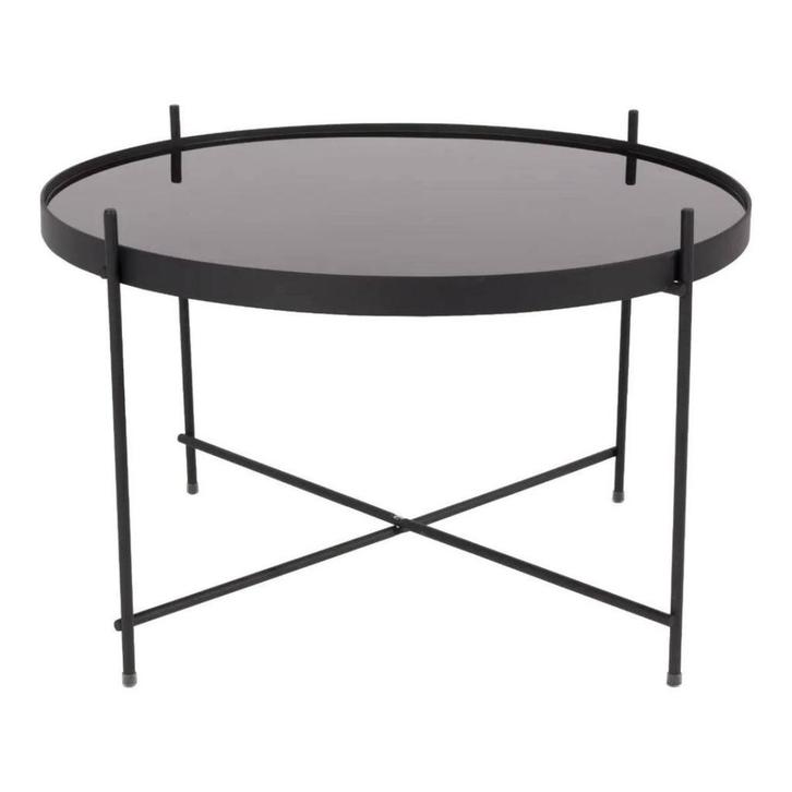 Zuiver Cupid Bijzettafel L Zwart, Huis en Inrichting, Tafels | Bijzettafels, Gebruikt, Rond, Minder dan 45 cm, 55 tot 75 cm, Overige materialen