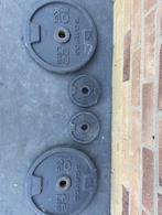 Domyos schijven 2X10 2X1 22 kg totaal, Sport en Fitness, Fitnessmaterialen, Ophalen, Gebruikt, Benen, Halterschijven