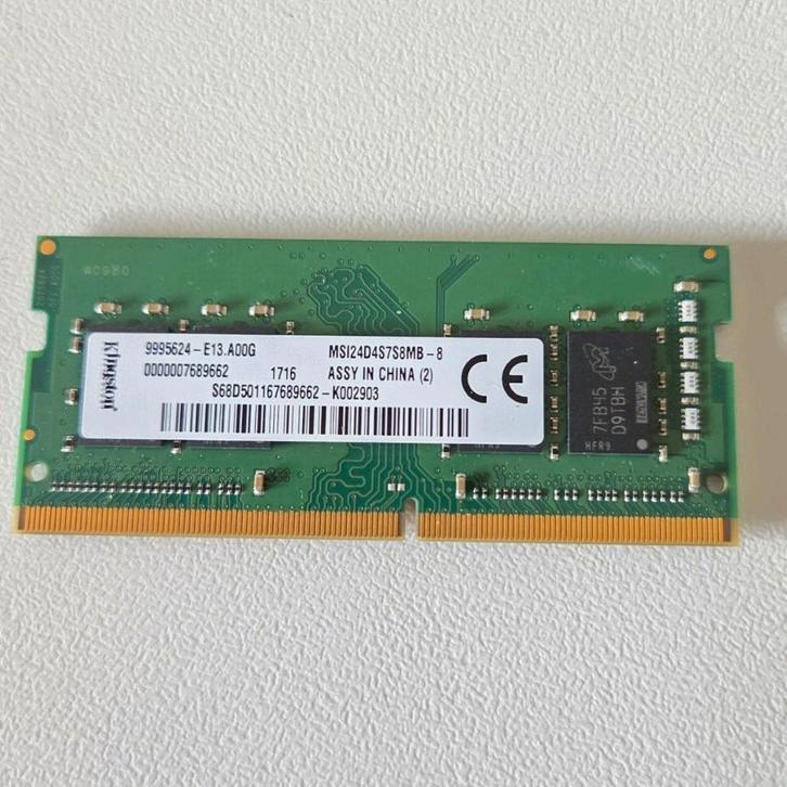 KINGSTON DDR4 Sodimm 8 Go 2400 MHz, Informatique & Logiciels, Mémoire RAM, Comme neuf, Desktop, 8 GB, DDR4, Enlèvement ou Envoi
