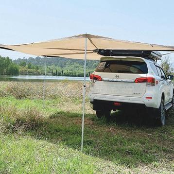 Luifel 2M diameter met poten foxwing 270 graden zeer luxe beschikbaar voor biedingen