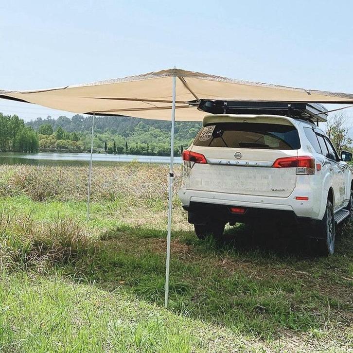 Luifel 2M diameter met poten foxwing 270 graden zeer luxe, Caravans en Kamperen, Caravanaccessoires, Nieuw, Ophalen of Verzenden