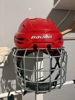 Ijshockey helm met kooi en scheenbeen beschermers, Sport en Fitness, IJshockey, Ophalen, Zo goed als nieuw, Bescherming