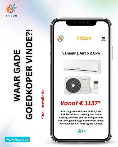 Frizon plaatst/onderhoud jouw airco, Elektronische apparatuur, Airco's, Ophalen