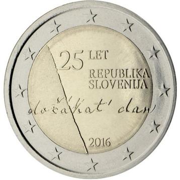 2 euros Slovenie 2016 UNC 25e anniversaire de l'indépendance