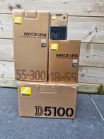 Nikon D5100 + lens 18-55, 55-300 + statief enz., Audio, Tv en Foto, Ophalen, Nikon