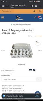 Doos voor 12 eieren
10 cent per doos, Audio, Tv en Foto, Videobewaking, Ophalen of Verzenden