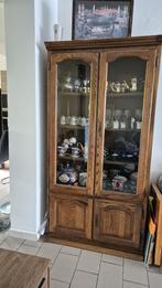 Armoire - lit - vitrine - table chaise en chêne, Maison & Meubles, Enlèvement ou Envoi, Comme neuf, Chêne