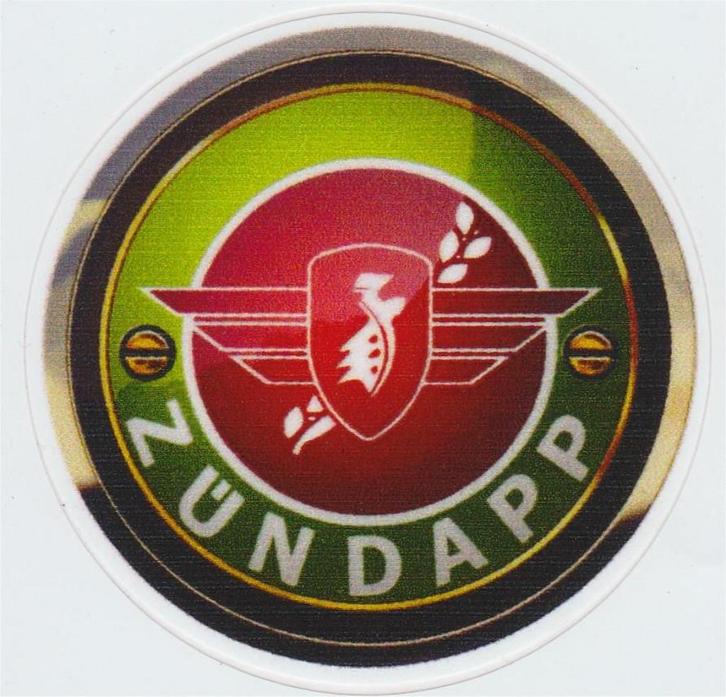 Zundapp metallic sticker #1, Motoren, Accessoires | Stickers, Verzenden