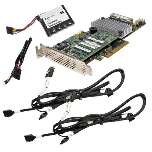 LSI MR SAS 9271-8i Dual-Port 6Gb PCIe x8 SAS/SATA RAID Contr, Computers en Software, Serverkasten, Gebruikt, Geperforeerd, Plaatstaal