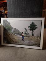 Mooie canvas foto, Comme neuf, Enlèvement, Bois, 100 à 125 cm