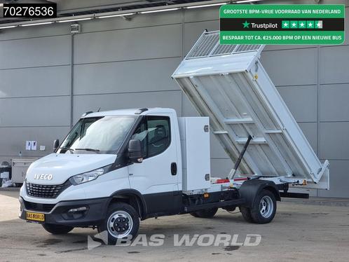 Iveco Daily 35C16 3.0L Kipper met Kist Dubbellucht 3,5t Trek, Auto's, Bestelwagens en Lichte vracht, Bedrijf, Te koop, Airconditioning