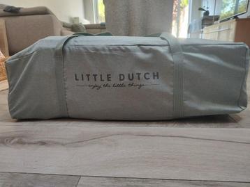Lit de voyage Little Dutch avec sac de rangement et sommier., Enlèvement, Comme neuf